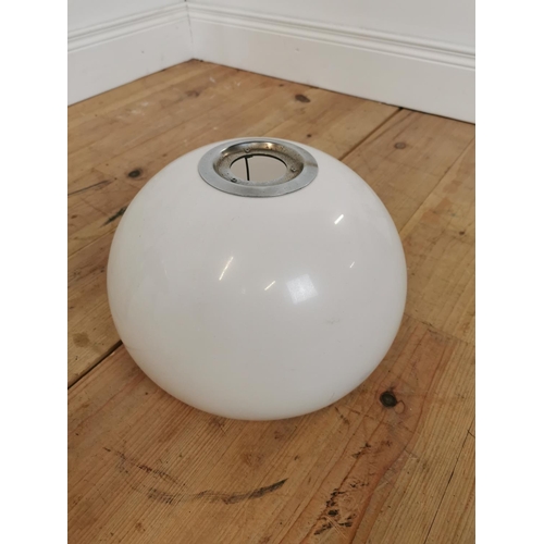 583 - Retro Perspex mushroom lampshade. {23 cm H x  32 cm Diam}