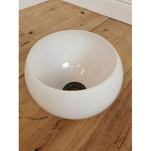 583 - Retro Perspex mushroom lampshade. {23 cm H x  32 cm Diam}