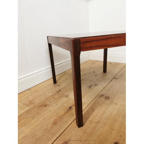 703 - Mid century rosewood coffee table { 51cm H X 70cm Sq }.