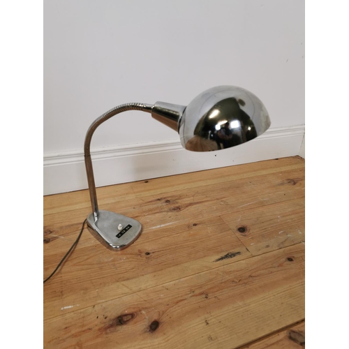 747 - 1950's chrome desk lamp {43 cm H x 43 cm W x 20 cm D}.