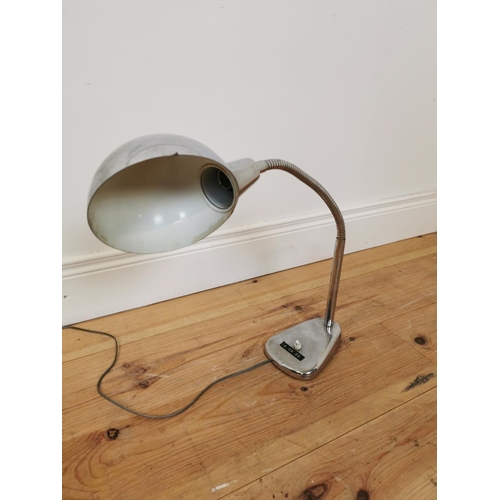 747 - 1950's chrome desk lamp {43 cm H x 43 cm W x 20 cm D}.