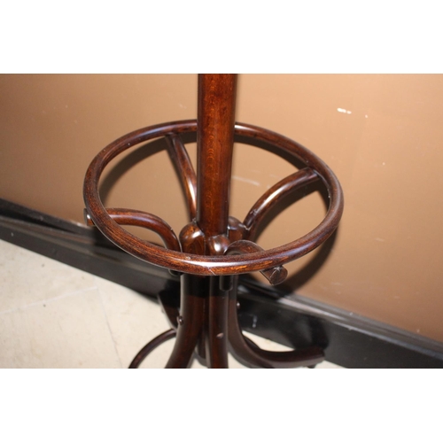 815 - Bentwood hat and coat stand { 190cm H X 47cm Dia }.