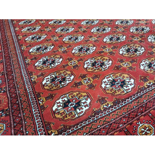 852 - Good quality Persian 100% wool hand knotted carpet square { 320cm L X 200cm W }.