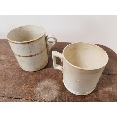 98 - First period Belleek mug, Black Stamp and a second period Belleek Mug, Green stamp