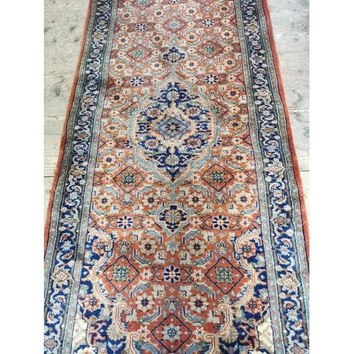 761 - Decorative Bidjar Laufer carpet runner {395 cm L x 85 cm W}.