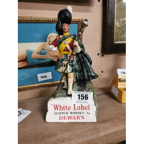 156 - Rubberoid White Label Scotch Whiskey advertising figure in the form of a Drum Major. {24 cm H x 11 c... 