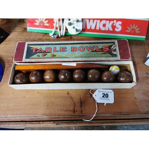 20 - 1950's Boxed set of Table Bowls. {4 cm H x 23 cm W x 7 cm D}.
