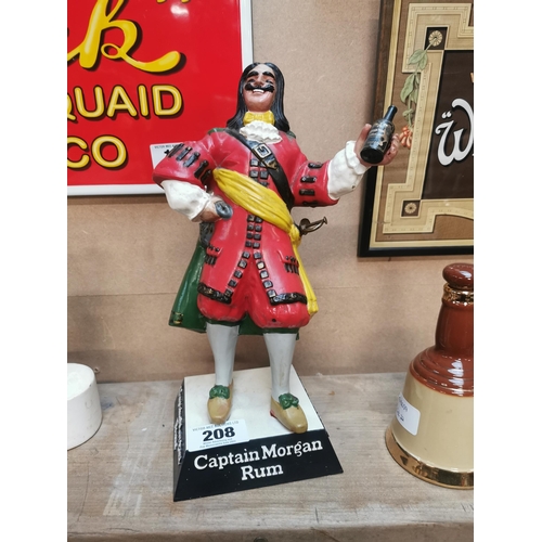 208 - Captain Morgan Rum rubberoid advertising figure. {34 cm H x 18 cm W x 13 cm D}.