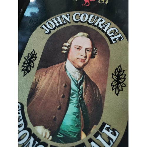 258 - John Courage Strong Pale Ale advertising drink�s tray. {24 cm H x 34 cm W}.