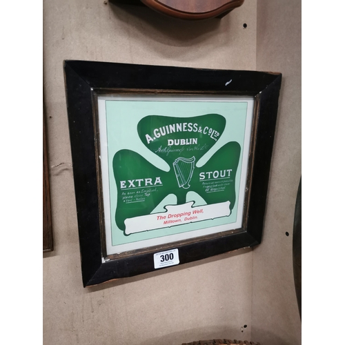 300 - A Guinness & Co Ltd Dublin Shamrock framed advertising print - The Dropping Well Milltown Dublin. {3... 