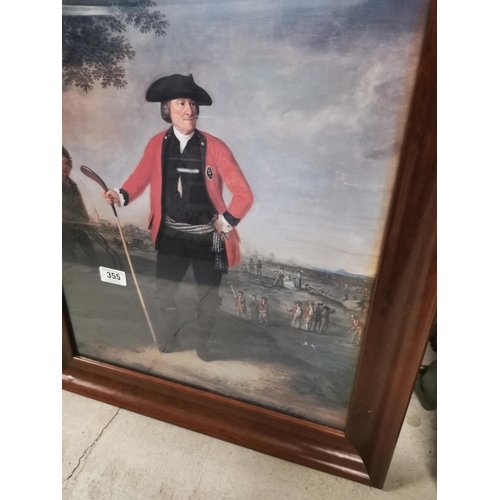 355 - William Inglis by David Allen framed coloured print  {74 cm H x 65 cm W}.