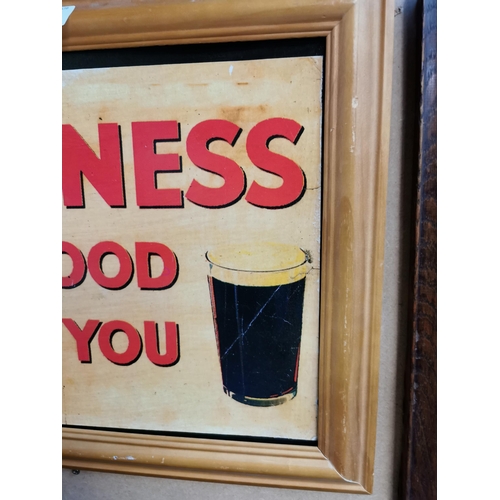 38 - Guinness is Good For You framed advertising print. {38 cm H x 48 cm W}.
