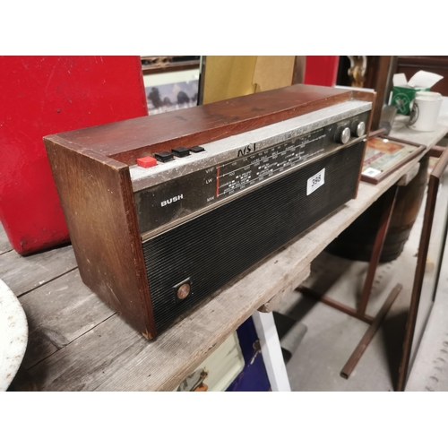 398 - 1960�s Bush Radio. {23 cm H x 48 cm L x 15 cm W}.