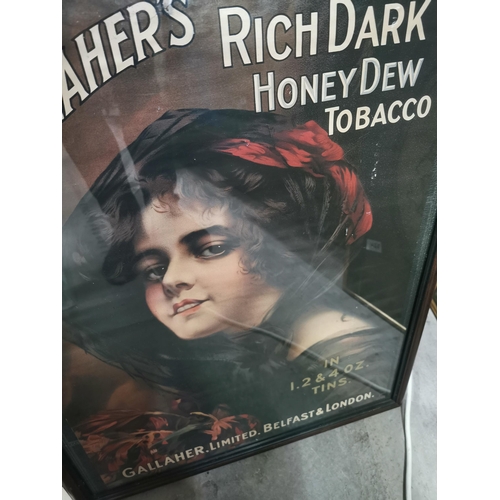 400 - Gallaghers Rich Dark Honeydew framed advertising print. { 75 cm H x 56 cm W}