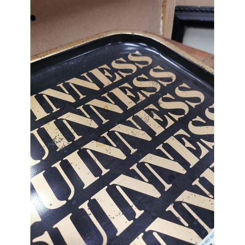 418 - Guinness tin plate advertising drinks tray {34 cm H x 34 cm W}.