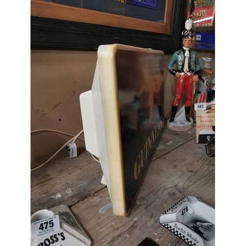 480 - Guinness Surfer advertising Light Box. { 35 cm H x 53 cm W}.