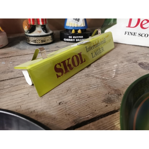 486 - Skol International Lager advertising shelf light.  { 7cm H X 30cm W }.