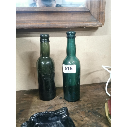 515 - Carlings of Dundalk Brewery and Murphy of Dundalk Bottles. {22 cm H}