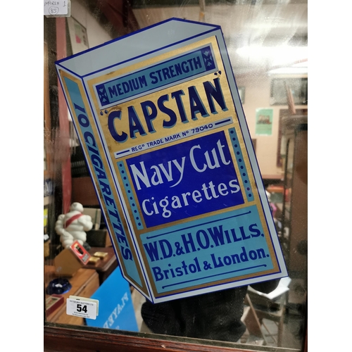 54 - Capstan Navy Cut advertising mirror in original frame {59cm H x 77cm W}.