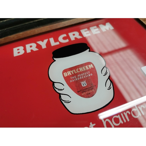 596a - Rare Brylcreem Cream advertising Barber�s Mirror. {20 cm H x 39 cm W}.