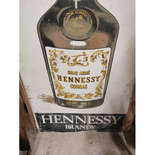 620 - Hennessy Brandy alloy advertising sign. {152 cm H x 76 cm W}