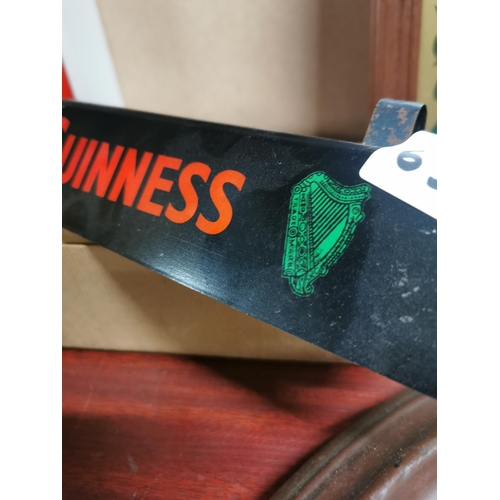 637 - Draught Guinness counter light in original box. {8 cm H x 36 cm W x 6 cm D}.