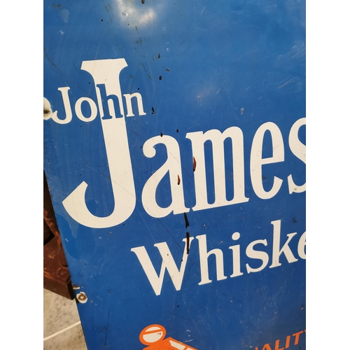 728 - Enamel Jameson Barrel Man advertising sign. {92 cm H x 60 cm W}.