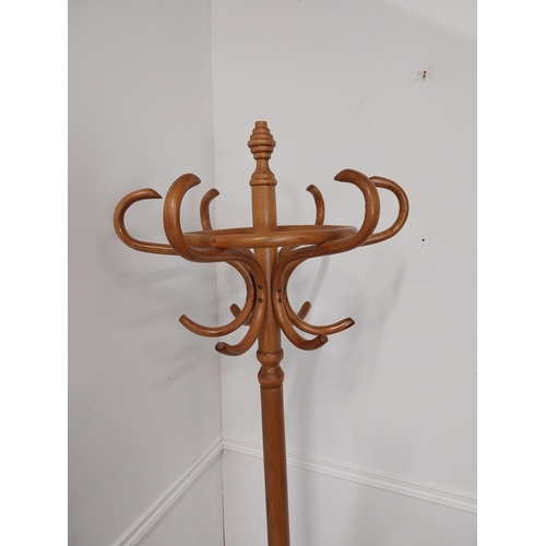 102 - 1950s bentwood hat and coat stand {190 cm H x 52 cm Dia.}.