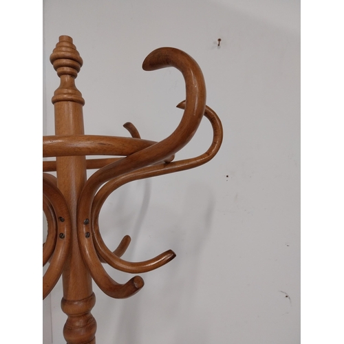 102 - 1950s bentwood hat and coat stand {190 cm H x 52 cm Dia.}.