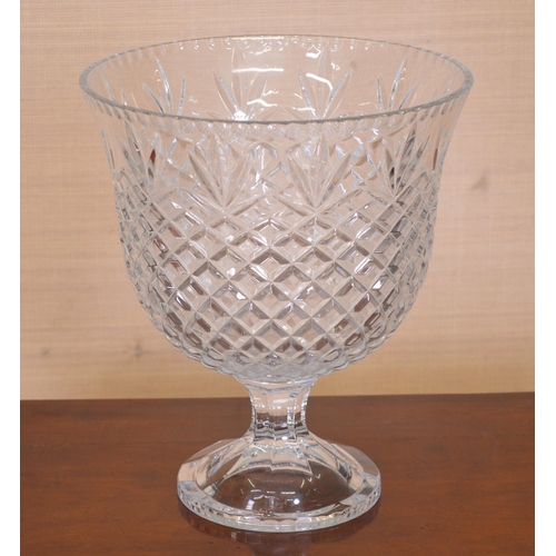 378 - Cut crystal table centre piece {31cm H x 27cm Dia.}