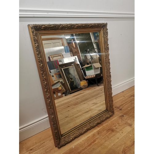 5 - Decorative giltwood wall mirror { 96cm H X 69cm W }.