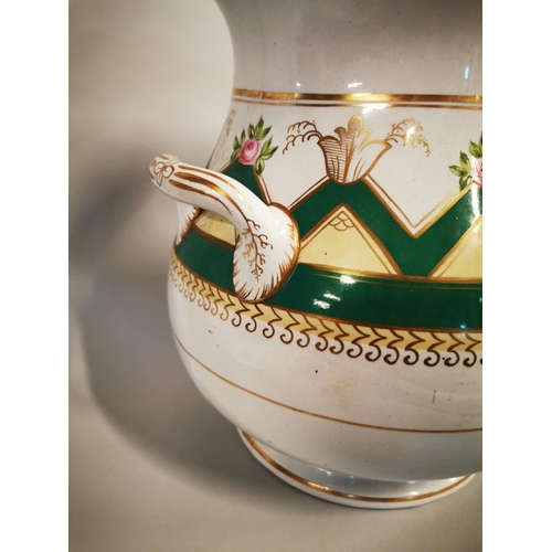 83 - 19th C. ceramic soup tureen {39 cm H x 31 cm W}.