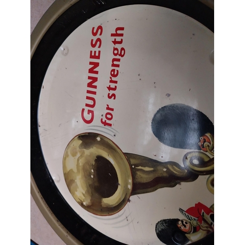 111 - Guinness For Strength advertising tray {27 cm Dia.}.