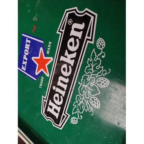 118 - Export Heineken advertising drinks tray. {32cm H X 32cm W}.