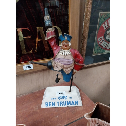 154 - More Hops in Ben Truman Estd. 1666 Pale Ale Pirate advertising figure {46cm H x 21cm W x 13cm D}