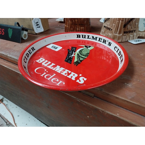 156 - Bulmer's Cider tinplate advertising drinks tray {26 cm Dia.}.