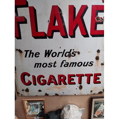 172 - Will's Gold Flake the world's most famous cigarette enamel advertising sign  {153cm H x 92cm W}