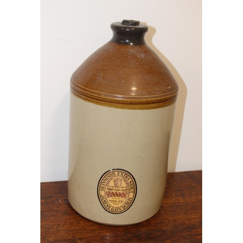 279 - Guinness Extra Stout advertising stoneware flagon {40 cm H x 22 cm Dia.}.