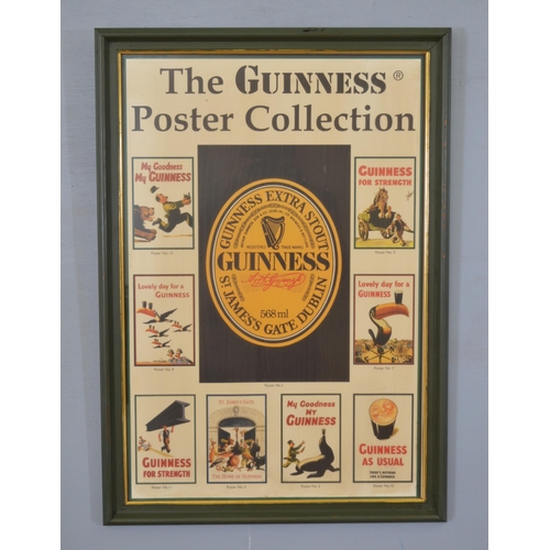 305 - The Guinness Poster Collection framed advertising print {83 cm H x 58 cm W}.