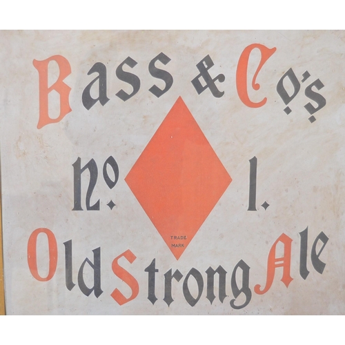 314 - Bass & Co. No 1 Old Strong Ale framed advertising print {62 cm H x 72 cm W }.