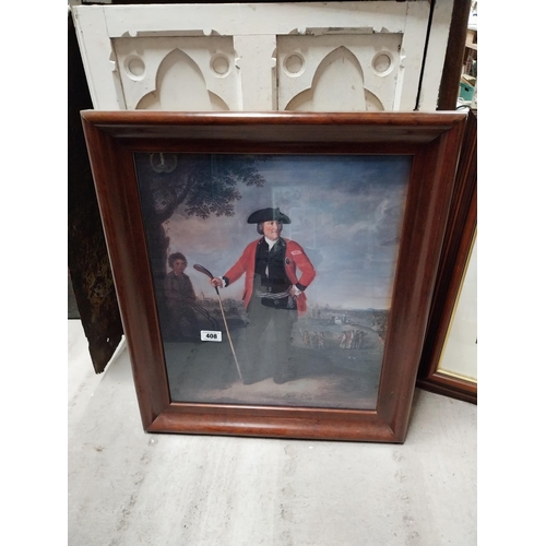 408 - William Inglis by David Allen framed coloured print  {74 cm H x 65 cm W} and John Taylor To the Soci... 