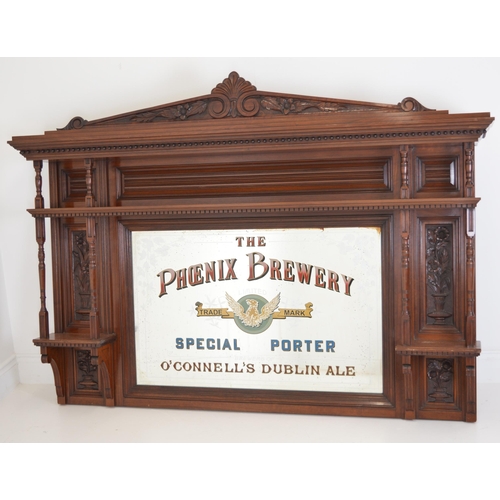 90 - The Phoenix Brewery Special Porter O'Connell's Dublin Ale framed advertising mirror  {140 cm H x 190... 