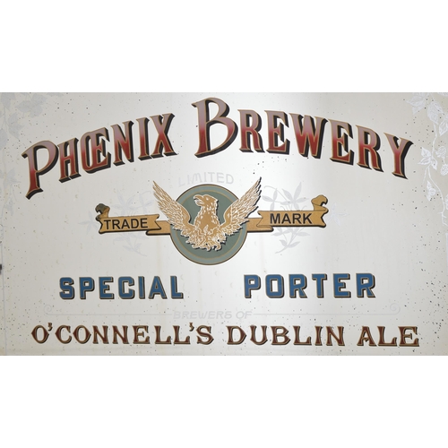 90 - The Phoenix Brewery Special Porter O'Connell's Dublin Ale framed advertising mirror  {140 cm H x 190... 