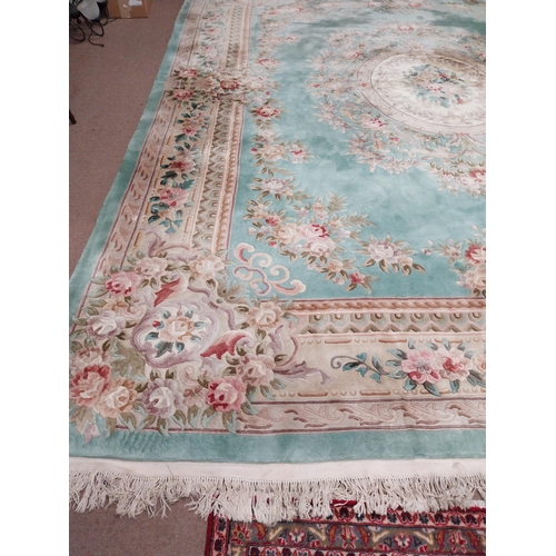 119 - Good quality decorative carpet square {490 cm L x 365 cm W}.