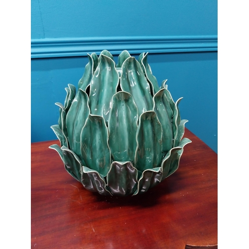 167 - Pair of decorative ceramic vases {29 cm H x 29 cm Dia.}.