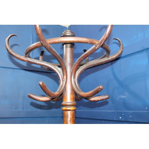 328 - Bentwood hat and coat stand {195 cm H x 71 cm Dia.}.