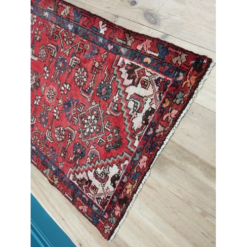 275 - Decorative hand knotted Persian carpet runner {276 cm L x 95 cm W}.