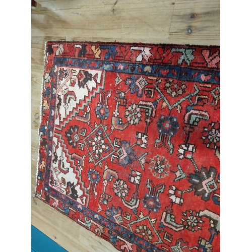 275 - Decorative hand knotted Persian carpet runner {276 cm L x 95 cm W}.