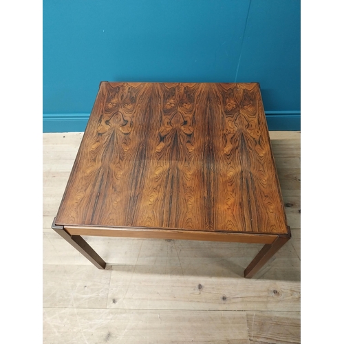 292 - Mid century rosewood coffee table { 51cm H X 70cm Sq. }.