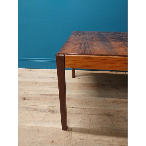 292 - Mid century rosewood coffee table { 51cm H X 70cm Sq. }.